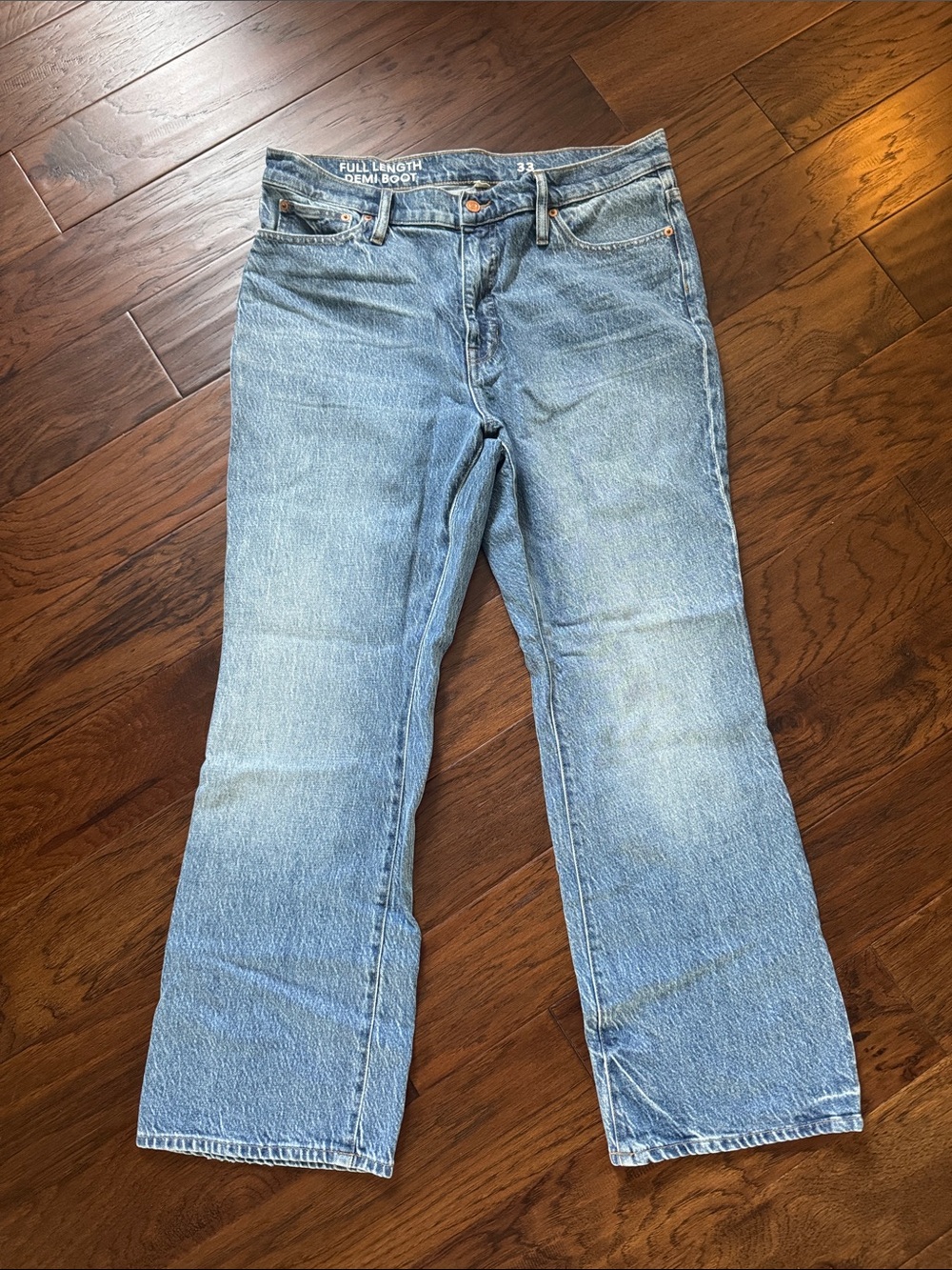 J.Crew Full-Length Demi-Boot Jeans Magnolia Wash Size 33 NWT